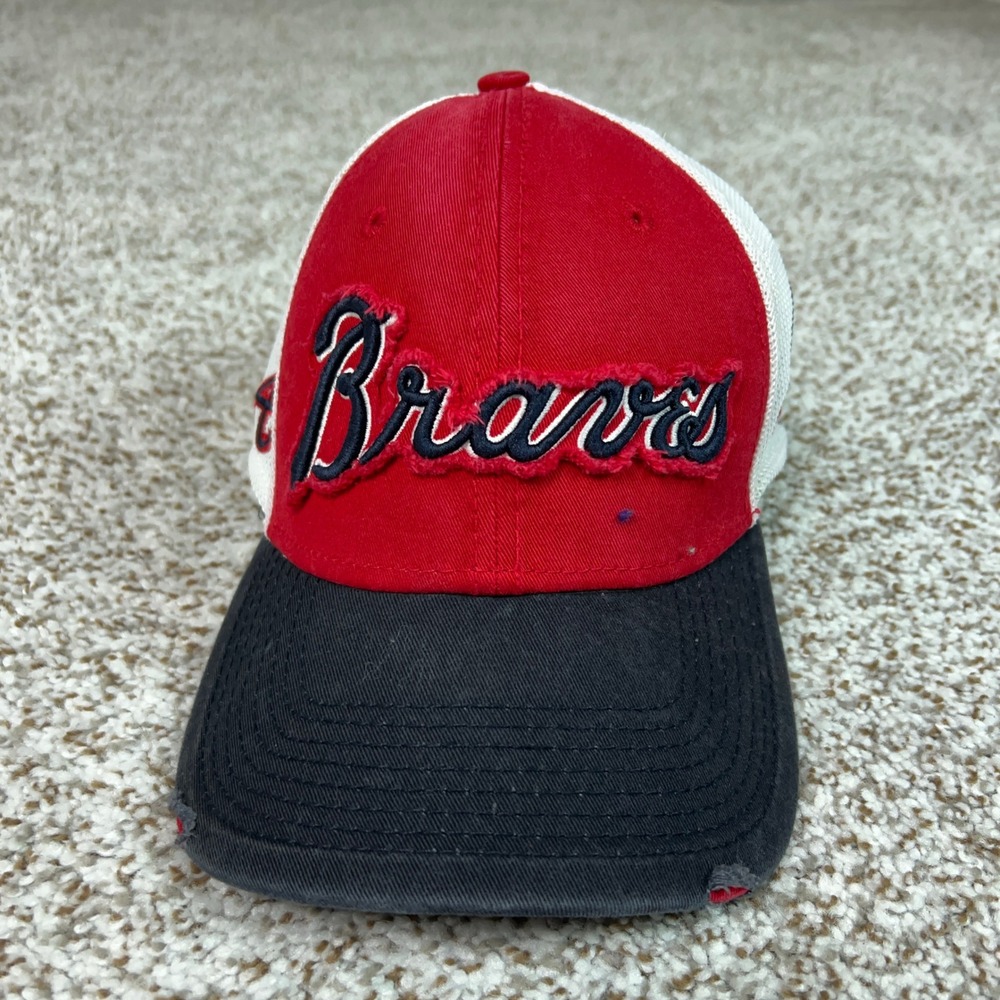 Atlanta Braves Hat Mens Medium Red White Blue MLB Baseball Cap New Era Sports